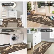 1pc Halloween Castle Print Kitchen Counter Bowl Dish Stain Drying Mat, Drying Mat For Kitchen Counter, Coffee Machine, Coffee Pot - Soft Diatomaceous Earth - Multicolor - View 10