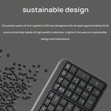 Logitech 無線藍牙鍵盤K251 小巧無線鍵盤 藍牙配對 無需接收器 經久耐用 性能可靠 出眾的舒適度 外形精巧 功能出色 白色 - 白色 - 查看 5