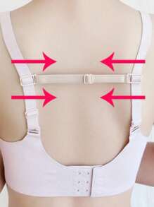 3Pcs/Set 22cm Apricot Buckle Elastic Non-Slip Bra Straps, Adjustable Bra Sports Straps For Shaping And Fixing Bra Body Care, Suitable For Travel, Sports, Outdoor, Belts, Back To School Supplies