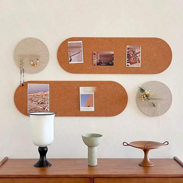 1 conjunto de decoração de parede para quarto/dormitório, incluindo parede de fotos, porta-chaves e joias, quadro de feltro para material escolar, volta às aulas