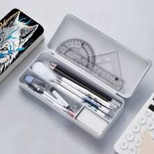 5D 1 Stück Diamantmalerei Set, bedrucktes Wolfmuster, DIY 5D Kristall-Dekoration in Spezialform, dekorative Acrylstiftebox mit bunten Edelsteinen und Perlen, einzigartiges handgemachtes Geschenk geeignet für Büro und Heimschreibtischorganisation, Diamant-Kunst Set. Tolles Geschenk