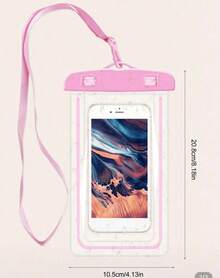 Large Floating Waterproof Phone Bag, Suitable For All Mobile Phones, Suitable For Surfing, Pipeline Travel, Beach, Boating, Fishing, Swimming, Kayaking, Snorkeling, Cruise Ships, Water Parks And Other Vacation Travel Essentials, Perfect For Couples. - Hồng - Xem 6