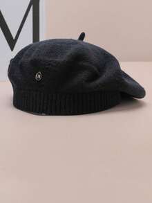 1pc Classic Elegant Beret Hat, Face-Slimming Stylish, Warm Knitted Painter Cap, Universal Size, Suitable For Various Face Shapes, For Indoor, Outdoor, Cycling, Sports, Gathering, Autumn/Winter - Multicolor - View 17
