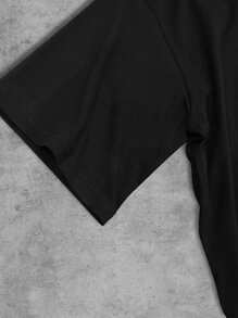 Camiseta de manga corta con estampado de patrón de con personalidad casual nueva para hombres, que se puede combinar con pantalones casuales, adecuada para viajes, vacaciones, campamento al aire libre y deportes