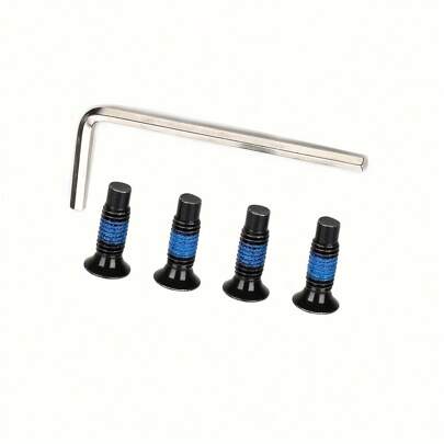 Wrench Included Scooter Headset Screws - Compatible With Xiaomi M365, Ninebot Max G30, ES/F Series Electric Scooters Headset Locking Screws - Durable Tungsten Steel, Black - Essential Maintenance Accessory For Riding, Scooter Parts