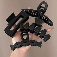 4pcs Matte Square Multi-Clip Hair Claw Clips, Hair Claw Hair Accessories Set, Non-Slip Daily Updo For Women, Suitable For Thick Hair, Simple & Fashionable Fashion Hair Clips, Casual Fall Winter For Vacation Outfits Woman