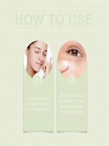 Double Effect Anti Fatigue Eye Cream Reduces Dark Circles And Eye Bags Moisturizes Fragile Eye Areas Prevents Dryness And Cracking For Bright Youthful Eyes - 彩色 - 查看 4