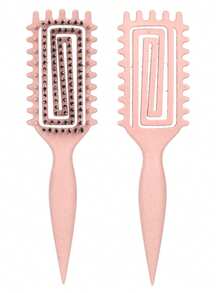 Curl Defining Brush For Curly, Wavy & Coily Hair – Anti-Frizz Styling Comb For Shaping, Clumping & Separating Curls – Detangling Octopus Brush For Wet & Dry Use – Lightweight No-Pull Hairbrush For Kids, Children, Teens & Little Girls - Multicolor - View 11