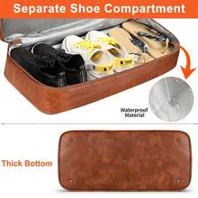 3PCS Travel Duffel Bag, Weekend Travel Bag With Shoe Compartment And Pockets, Travel Business Essential Toiletries Gift, Wet And Dry Separation Handbag With Handle And Back Pocket, Fashionable And Casual Style, With Trolley Case Cover On The Back Bag For School School Accessories School Stuff