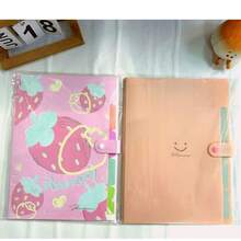 2 Packs Expanding File Folders With 5 Pockets 16 Labels, School Home Office Must Have, 4 Summer Fruits Patterns Optional