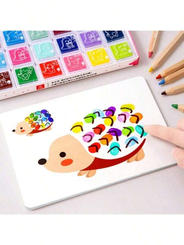1 Set DIY Finger Painting Toy, Creative Coloring & Doodle