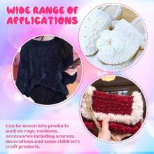 1 Stück 200g Chenillegarn 6mm dick, handgemachtes DIY Gehäkeltes Samt-Effektgarn für Stricken, Schals, Mützen, weiche Decken