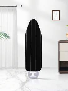 1pc Linen Black & White Striped Ironing Board Cover, Scorch Resistant Protector Pad - one-size - View 10