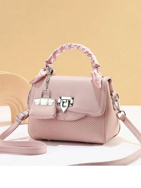 New Fashion Versatile Women Shoulder Bag, Small Square Casual Tote Bag For Travel, Shopping, Daily Use, Large Capacity Ombre Color Block Handbag, Lightweight Luxury Ladies Shoulder/Crossbody Bag