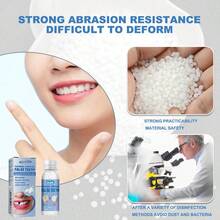 30ML*2 Moldable Dental Gum - Temporary Tooth Repair & Filling & Decoration Kit,Cavity Repair Kit For Cavities & Gaps - Makeup & Costume Accessories For Covering Gaps & Cavities, Easy-To-Use - 藍色 - 查看 4
