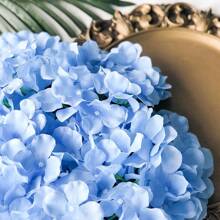 5/10pcs Artificial Hydrangea Artificial Flower Heads With Stems,Fake Hydrangea Flowers, Table Arrangement Decoration Flower,Champagne Fake Flower For Home Office Party Wedding, Fake Plants, Spring Decor, Room, Desk, Garden Decor, Room Decoration Stuff, Valentine's Day, Gift Gifts Birthday Graduation