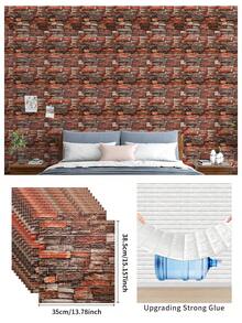 Carta da parati con mattoncini a forma di schiuma, adesivi murali autoadesivi 3D a prova di acqua e anti-E per pulire, applicare e applicare, può essere tagliata, adatta per decorare i soggiorni, dormitori e camere da letto - Multicolore - Visualizzare 20