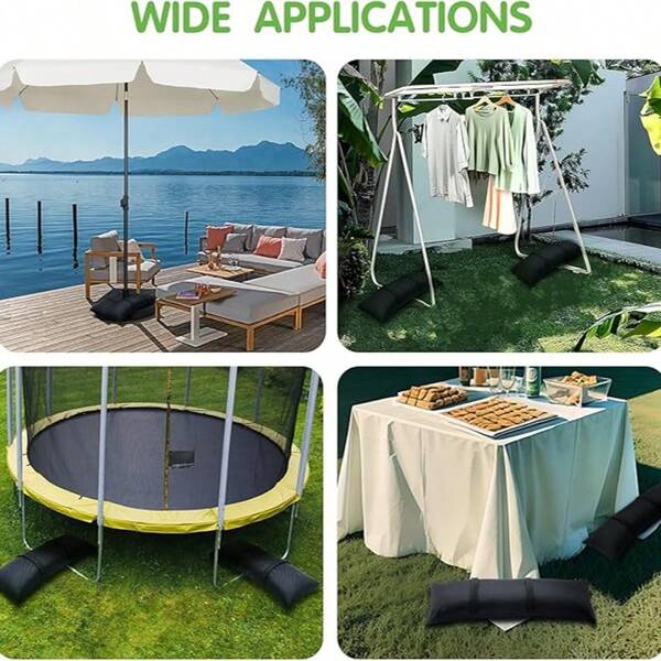 Outdoor Sonnenschirm Standfuß Sandsack Füllung, Sandsack zur Verwendung als Gegengewicht, robuster wind- und regenfester Gartenschirm Sonnenschirm Standfuß Sandsack, Gartenschirm Zubehör, Pool Sonnenschirm Zubehör