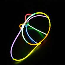 DIY Glow Stick Hats, Colorful Assembled Glow-In-The-Dark Hats, Cool Glowing Party Decorations, Suitable For Music Festivals, Birthday Parties, Outdoor Activities, Warnings, And, Teenagers And Adults Are All Appropriate - Multicolor - View 3
