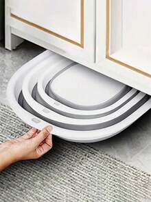 3pcs Portable Folding Foot Soak Basin, Durable Plastic Material, Suitable For Camping & Outdoor Activities, Space-Saving Plastic Storage Container For Tableware, Laundry, RV & Outdoor Travel, Camping Sink Essentials - Multicolor - View 5