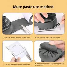 100cm Autocollants antidérapants pour chaussures sans adhésif, protecteurs de semelle antidérapants pour talons hauts, coussin de soin durable pour chaussures