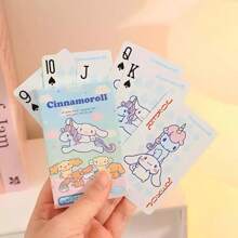 Sanrio Sanrio Cinnamoroll Official Licensed Cute Cartoon Series Playing Cards, Featuring The Adorable Sanrio Family Characters, Vibrant Colorful Design, Fun Casual Entertainment Board Game Cards, Great For Family Interaction, Friends Gathering, Multi-Player Enjoyment