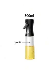 1 pezzo Spruzzatore per barbecue, dispenser trasparente, bottiglia creativa per olio da cucina con erogatore a spruzzo fine per condire, bottiglia spray in plastica utilizzabile per friggitrice ad aria, annaffiare i fiori, olio d'oliva, olio vegetale
