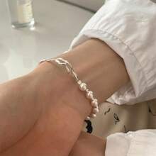 1 Pulsera elegante y exclusiva de perlas falsas vintage para mujer, regalo ideal para el día a día, vacaciones, festivales de música, aniversario, pareja o ella