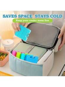 New Small Lunch Cooler Pack,Reusable Ice Packs For Camping Trips And Picnics To Keep Food Fresh And Cold - Multicolor - View 8