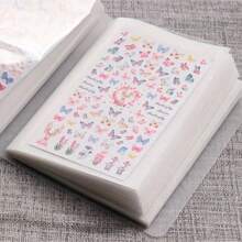 1 Large Capacity Slot Nail Decal Storage Book: Empty Album For Collecting Decals, Nail Art Tools Organizer And Display Notebook,For Holiday Beach, Bathroom Collection, Bedroom Collection, Father Day Gift