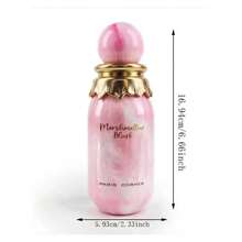 Khair Confection Paris Corner Marshmallow Blush EDP 3.4fl.Oz | Alcohol- Long-Lasting Gourmand Perfume For Women | Strawberry Marshmallow Sweet Fragrance With Formula | Elegant Pink & Golden Design For Casual Attire, Marshmallow Perfume, Playful Elegant Design, Cute Decorative Cap - 100ml - View 6