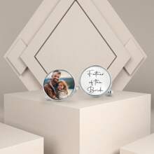 Custom Photo Cufflinks, Custom Cufflinks, Any Photo Baby Wedding Family Pets, Photo Cufflinks, Men Gift