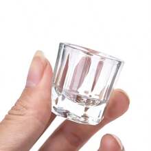 Nail Dappen Dish Cup Glass Dappen Dish For Nail Acrylic Powder Small Dampen Dish Nail Art Acrylic Liquid Holder (No Lid 1pc)
