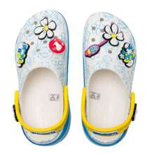 Crocs Pantuflas/Sandalias para mujer - Zuecos azul nube clásicos de elfo, zapatos deportivos casuales livianos y cómodos para uso diario, 210822-90H