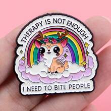 4pcs/Set Enamel Pin Lapel Pins Badges On Backpack Women's Brooch Clothes Gift Jewelry Fashion Accessories