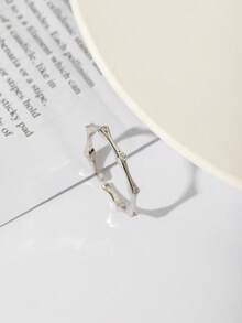 3pcs/Set Silver Finger Rings Set, Suitable For Women's Daily Wear - Silver - View 6