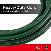 UltraPro Outdoor Extension Cord 15 Ft Heavy Duty Extension Cord Double Insulated Grounded 16 Gauge 3 Prong Extension Cords General Purpose Long Extension Cord UL Listed Black 36824 - Verde - Ver 3