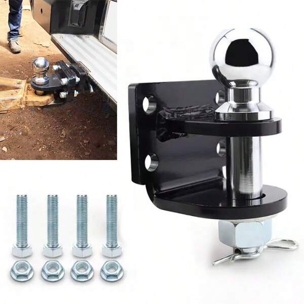 Towing Ball And Pin Universal Tow Hook Hitch Coupling With Bolts Tow Jaw 3.5t