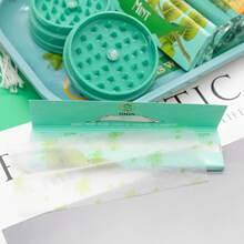 8pcs Tray Set, Including 18*14cm Metal Cigarette Tray, 110mm Portable Plastic Bonil Machine, Filter 2pcs, 110mm Fruit Roll Paper 3pcs, Plastic Grinder, Gifts For Friends, Holiday Gifts,  Mother's Day Gifts - 彩色 - 查看 6