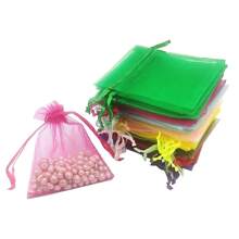 Gift Packaging Bags With Drawstring Closure, High Quality Transparent Party Gift Packaging Bags, Organza Candy Bags, Jewelry Pouches, Wedding Decor Bags, Makeup Bags, Candles, Soap Packaging Bags, Protective Bags To Prevent Bird And Animal Damage, Suitable For Christmas, Weddings, Parties, And Various Holiday Packaging Supplies