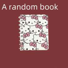 Sanrio 4pcs/1pc Sanrio Hello KT Spiral Notebook - A7 Size - Cute Thick Cartoon Theme Diary, Simple Design, Features, Simple Inner Page Style Cartoon Series Portable Notebook, Personalized Stationery, Office Supplies