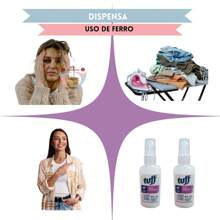 Tuff Sem Passar Desamassa Fácil Tuff Start 60ml Neutraliza Odores Revitaliza e perfuma