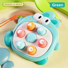 1pc Whack-A-Mole Mini Handheld Toy, Interactive Educational Toy For Toddlers, No Battery Needed Multi-Color Design, Suitable Gift For Kids 3+ Years Old , Christmas Birthday