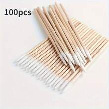 500-Pack Precision Nail Polish Removal Cotton Swabs - Portable, Clean Cotton Swab Heads For Manicures And Makeup - 500 - 查看 1