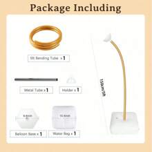 2.5m/8.2ft Gold Balloon Arch Kit With Water Base - Reusable For Weddings, Christmas & Outdoor Parties | Indoor/Outdoor Decorations (Halloween, Birthdays)