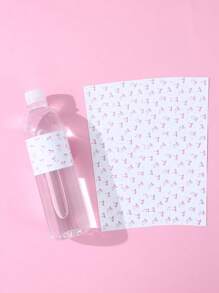 10/24 Stücke rosa Schleifenmuster Geburtstags Flaschenetiketten Aufkleber, rosa Schleifenthema Flaschenetiketten für Geburtstags-Baby-Dusche Geschlechts-Enthüllungs-Party Geschenkverpackung Aufkleber, Familien Feiertags-Party Gastgeschenke Heim Esszimmerdekoration, rosa Schleifenwasser Flasche Geschenkverpackung Aufkleber, Geschenkverpackung Zubehör, Geburtstags Party Dekorationen, Geburtstag Party Zubehör, Party Gastgeschenke