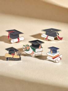5 件毕业帽胸针，个性化配饰，可用于衣服、鞋子、包包、翻领，可作为送给朋友和同学的礼物 - 金黃色 - 查看 10
