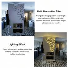 [LED Weiden Wandleuchte] 72 LED beleuchtete 1 Stück Innen Weiden Wandleuchte - Künstliche Pflanzenbaum Zweig Lampe für Schlafzimmer Wohnzimmer Dekoration Ästhetik Halloween Weihnachtsgeschenk