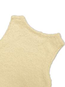 Women's Street Style Casual Simple And Sexy Round Neck Regular Fit Sleeveless Fringed Slim-Fit Knitted, Crochet Crop Tank Tops Sleeveless Fringe Boho Knit Sweater, Spring Summer - Beige - View 10