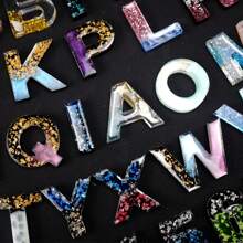 104pcs Alphabet Silicone Resin Mold, Letter & Number Epoxy Resin Mold Keychain Jewelry Mold For Resin Casting With Keyring And Pliers Set For Making Keychains/House Numbers